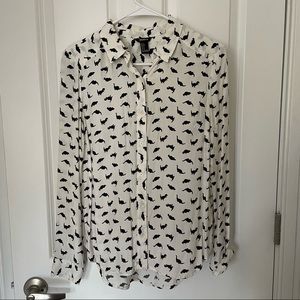 Forever 21 Dinosaur Button-up Shirt